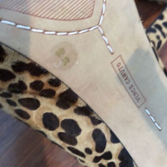 Vince Camuto Leopard platform booties, high heel size 9 fur - Picture 4 of 6